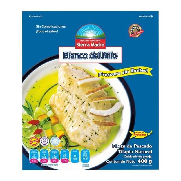 Filete de pescado Blanco del Nilo natural 400 g Sierra Madre