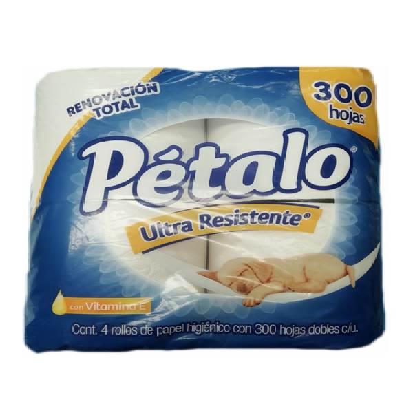 Papel higiénico ultra 4 pz 300 hd pétalo