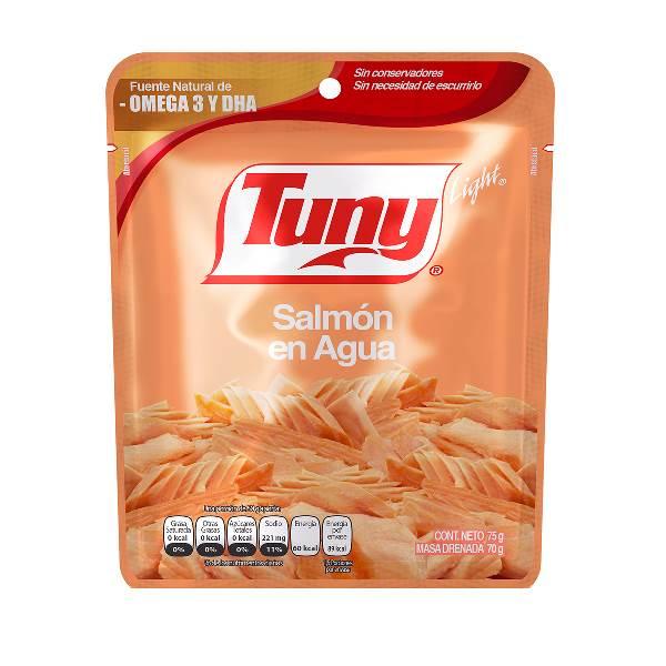 Salmón en agua bolsa 75 g Tuny