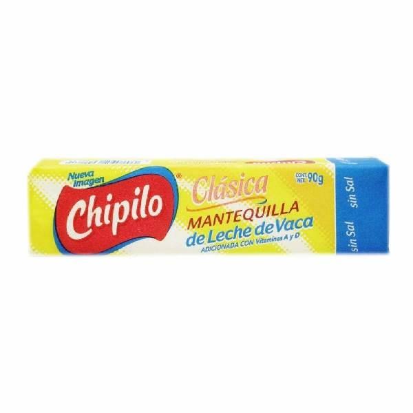 Mantequilla sin sal en barra 90 g Chipilo