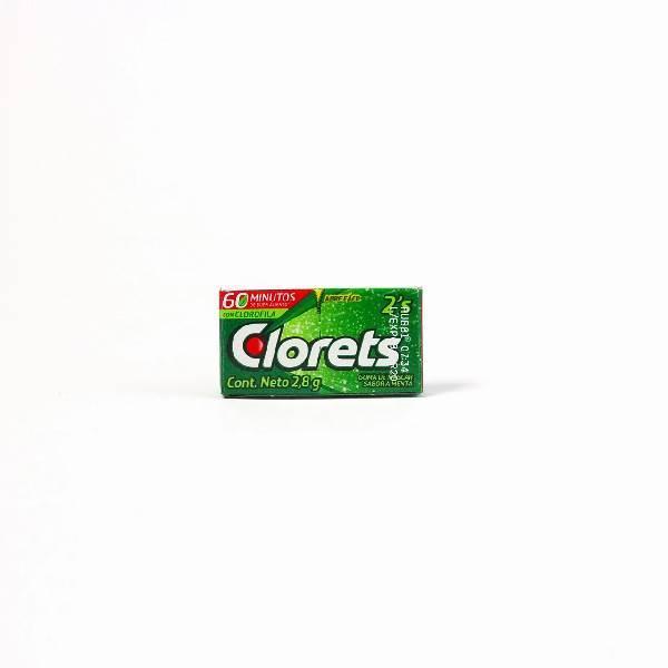 Goma de mascar clorets cuadretas 5.2 gr