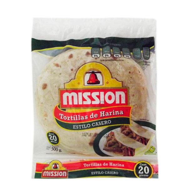 Tortillas de harina estilo casero 20 pz Mission