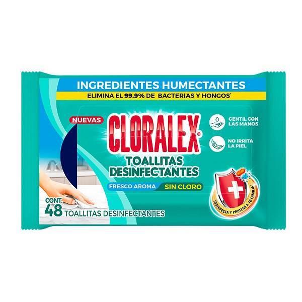 Toallitas desinfectantes 48 pz cloralex