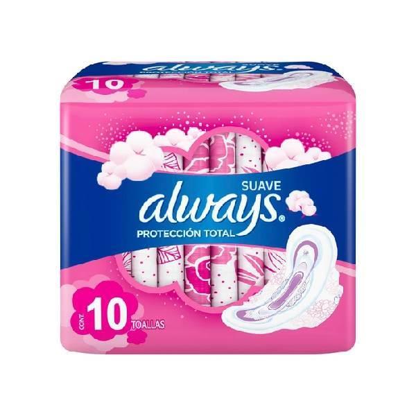 Toallas hig always proteccion total c/10