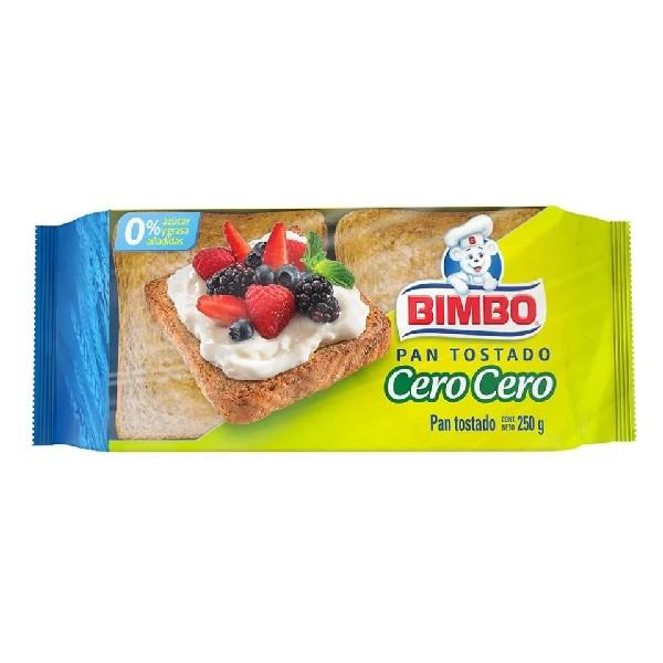Pan tostado cero cero 250 g Bimbo