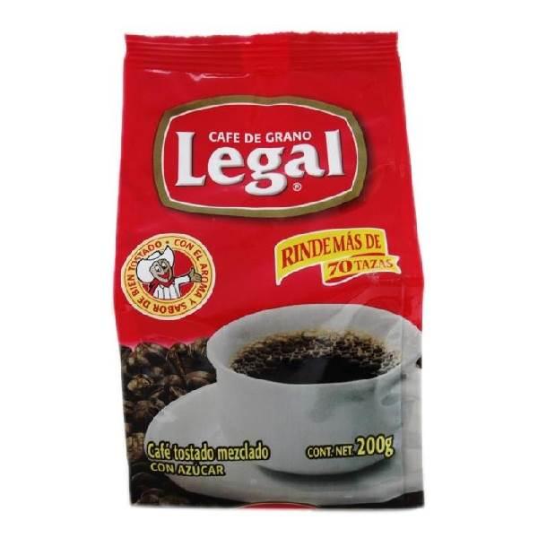 Café molido con azúcar 200 g Legal