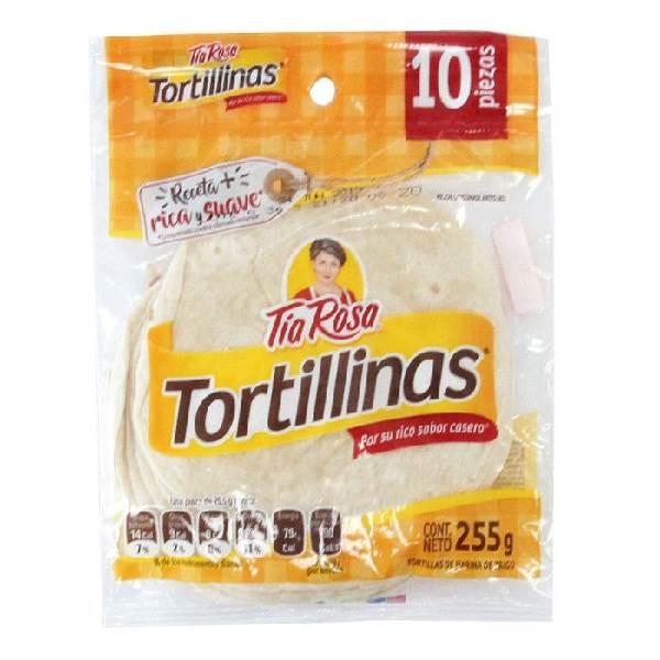 Tortillina harina 10 pz (255gr) Tía Rosa
