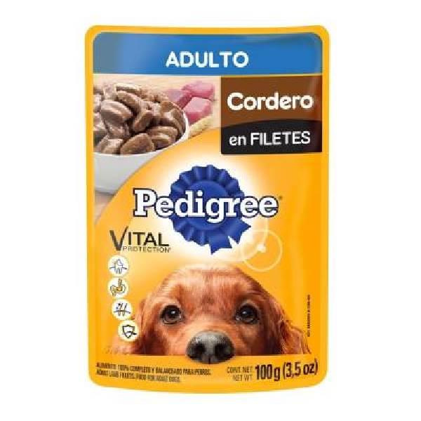 Alimento para perro cordero en filetes adulto 100 g Pedigree