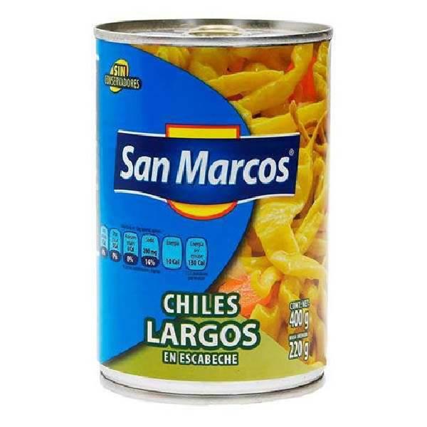 Chiles largos 400 gr san marcos