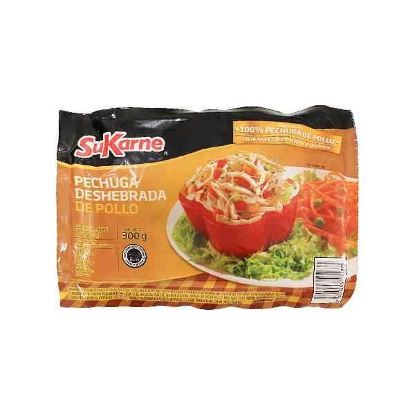Pechuga de pollo deshebrada 300 g SuKarne