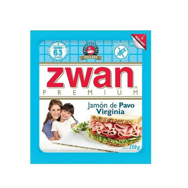Jamón de pavo premium virginia 250 g Zwan