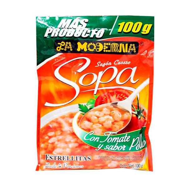 Sopa de estrellitas sabor a pollo 100 g La Moderna