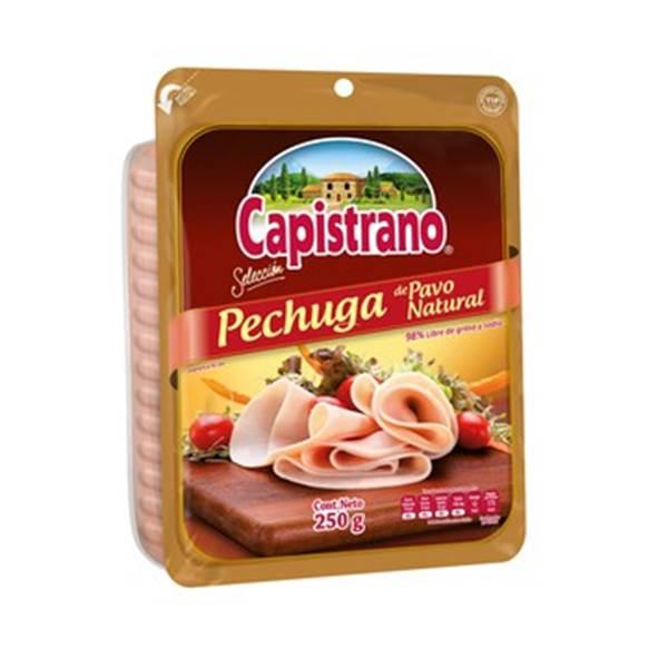 Pechuga de Pavo Natural Rebanada Selección Capistrano 250 gr