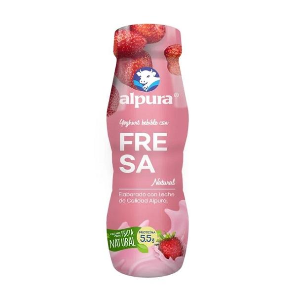 Yoghurt bebible Alpura con fresa 220 g