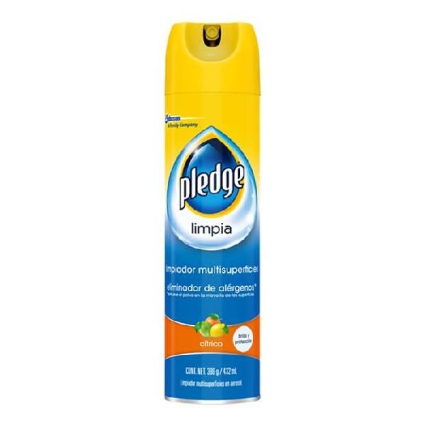 Limpiador multisuperficies limpia cítrico en aerosol 432 ml Pledge