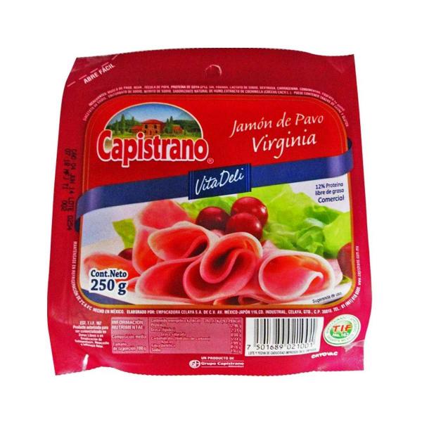 Jamón de pavo VitaDeli virginia 250 g Capistrano