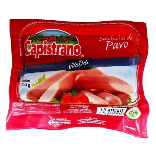 Salchicha de pavo 500 g Capistrano