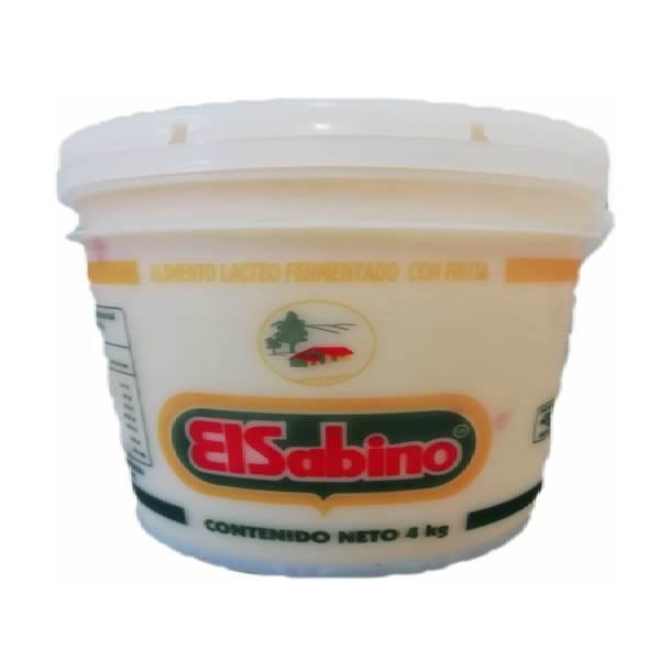 Yoghurt durazno 4kg Sabino