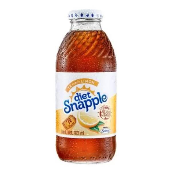 Té negro helado Diet sabor limón 473 ml Snapple