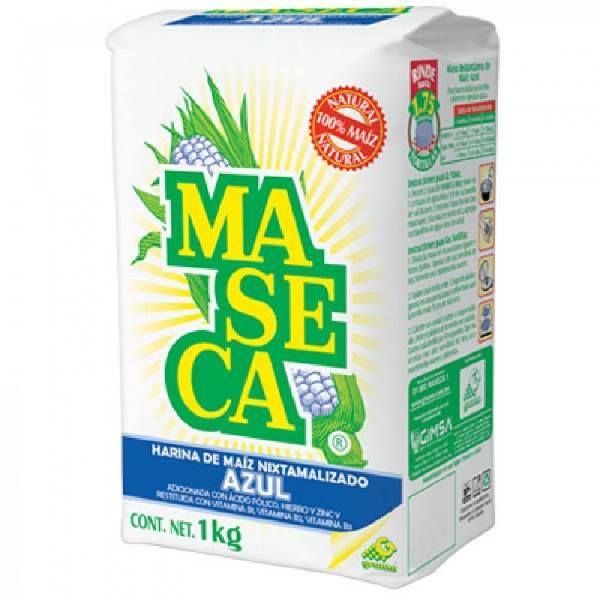 Harina de maíz nixtamalizado azul 1 kg Maseca