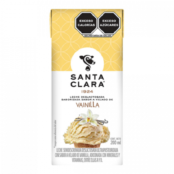 Leche Santa Clara sabor helado de vainilla 180 ml