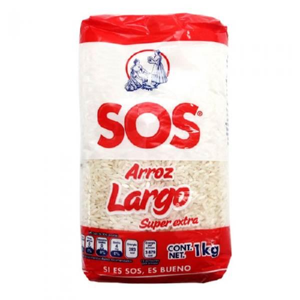 Arroz grano largo uruguayo 1 kg Sos
