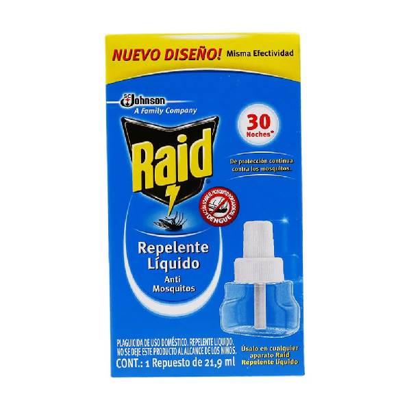 Insecticida repelente líquido 1 repuesto 21.9 ml Raid