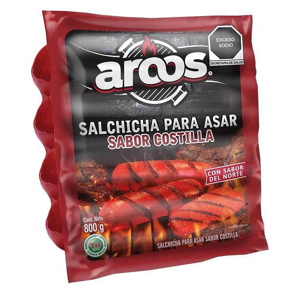 Salchicha Asar Costilla 800 gr Aroos