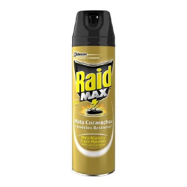 Insecticida Max mata cucarachas e insectos en aerosol 400 ml Raid