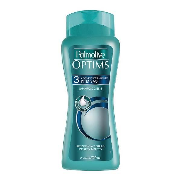 Shampoo 2 en 1 Optims acondicionamiento intensivo 700 ml Palmolive
