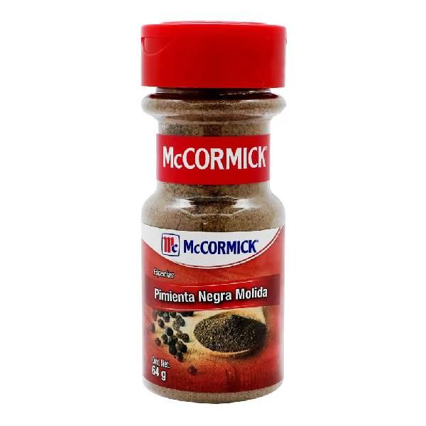 Pimienta negra molida 64 g McCormick