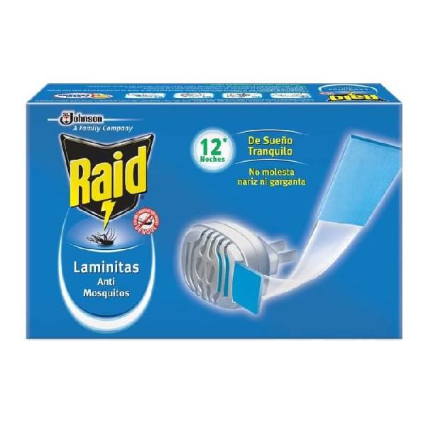 Insecticida Laminitas 1 aparato y 12 pz Raid