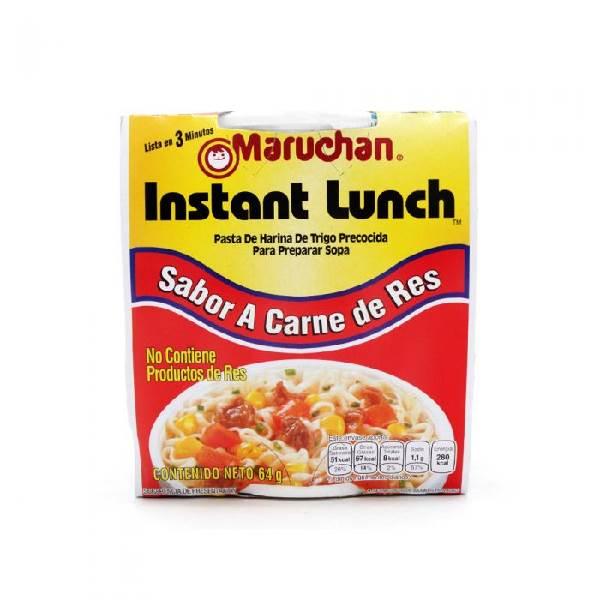 Sopa instántanea sabor carne de res 64 g Maruchan