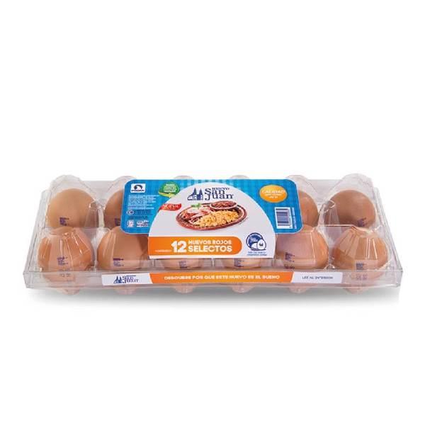 Huevo rojo 12 pzas San Juan