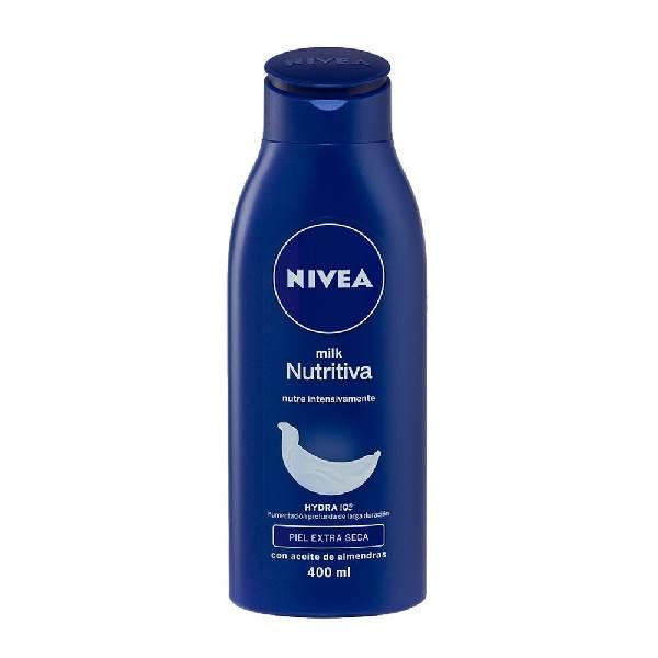 Crema corporal Body Milk nutritiva para piel extra seca 400 ml Nivea
