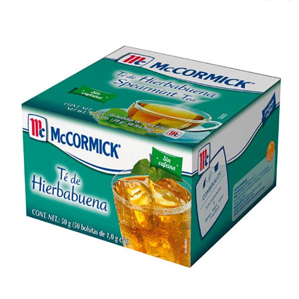 Caja té hierbabuena c/50 sobres McCormick