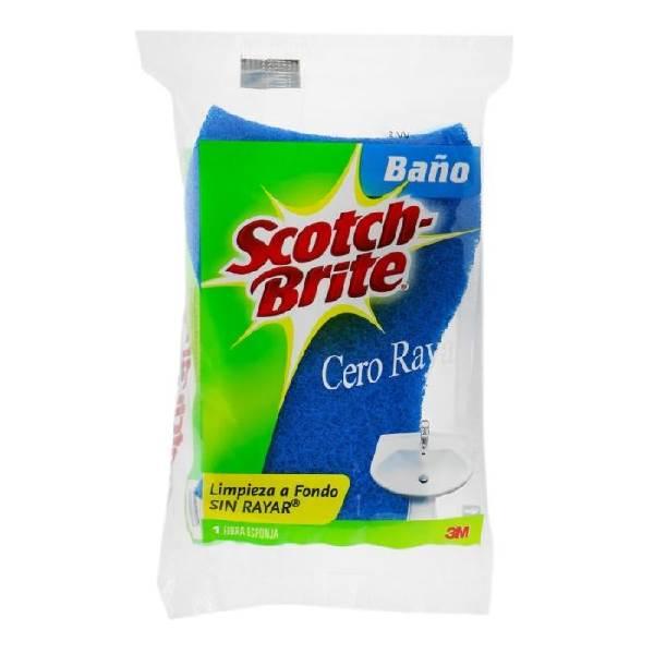 Fibra Esponja 3M para baño cero rayas grande Scotch Brite