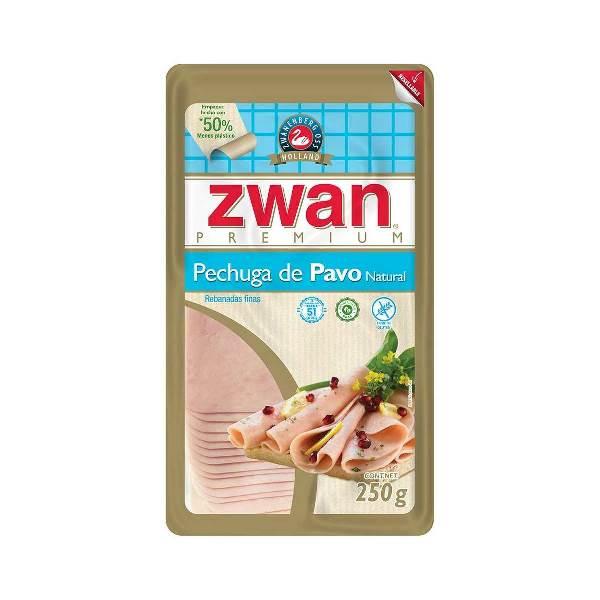 Pechuga de pavo premium natural 250 g Zwan