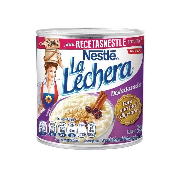 Leche condensada La Lechera deslactosada 384 g Nestlé