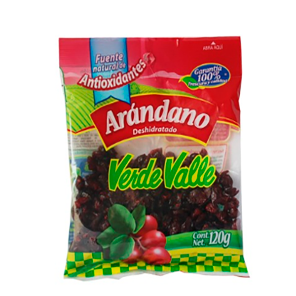 Arándano deshidratado 120 g Verde Valle