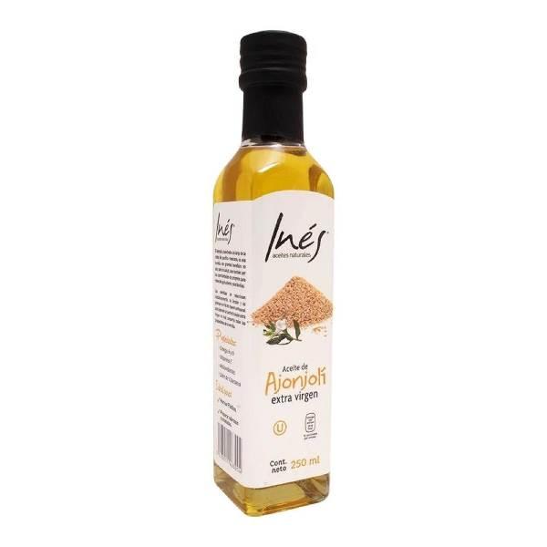 Aceite de ajonjolí extra virgen 250 ml Inés