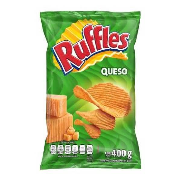 Papas sabor queso 400 g Ruffles
