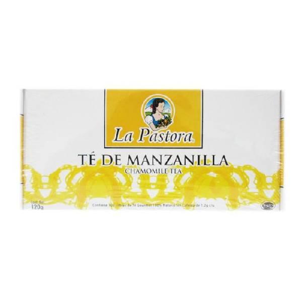 Té de manzanilla 100 sobres de 1.2 g c/u La Pastora