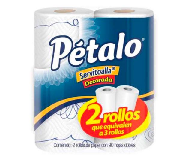 Servitoalla decorada 1 paquete con 2 rollos Pétalo