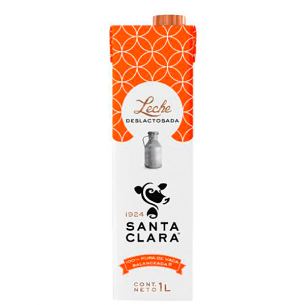 Leche deslactosada 1 l Santa Clara