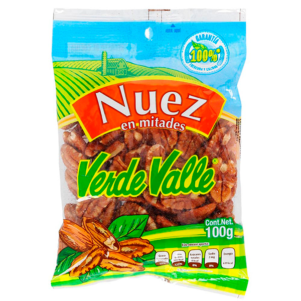Nuez en mitades 100 g Verde Valle