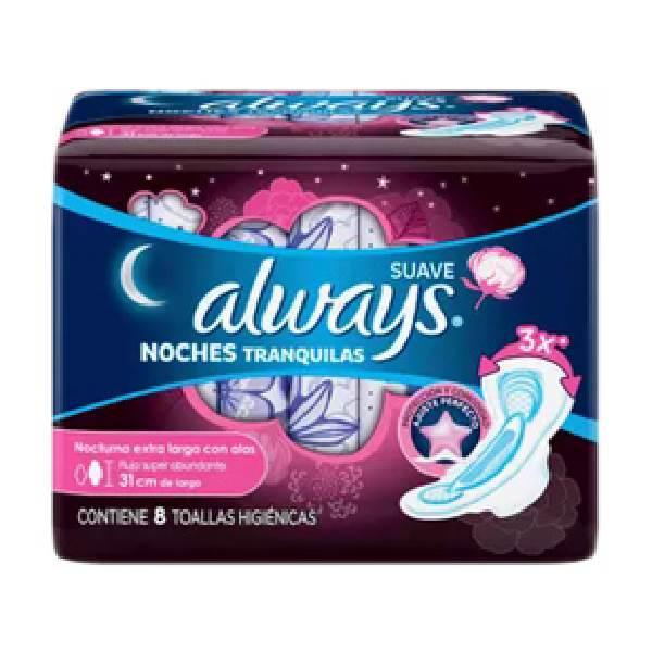 Toallas hig noches t suave c/8 31 Always