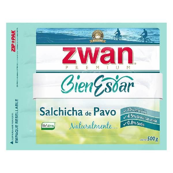 Salchicha de pavo bienestar 500 g Zwan