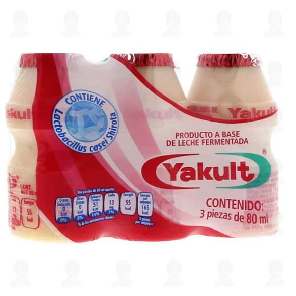 Yakult 3 pz de 80 ml c/u