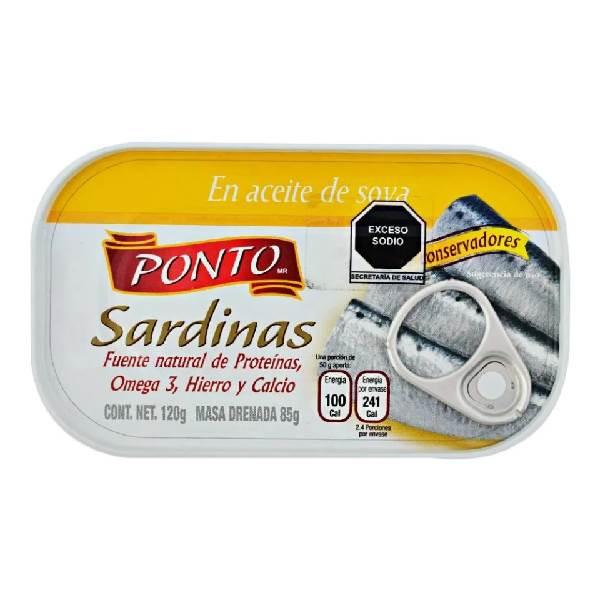 Sardina aceite 120 gr ponto